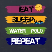 Eat sleep watter polo farebné