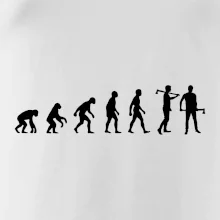 Evolúcia drevorubač - sekera Evolúcia drevorubač - sekera