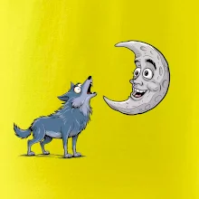 Parové tričko - Vlk a mesiac