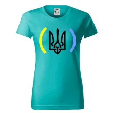 Ukrajina trojzubec s farbami