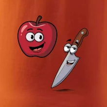 Parové tričko - Jablko a nôž