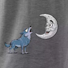 Parové tričko - Vlk a mesiac