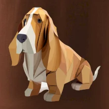 Baset zlepený z papiera