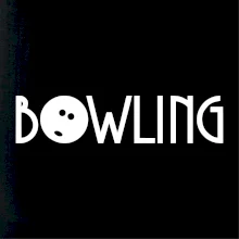 Bowling nápis Bowling nápis