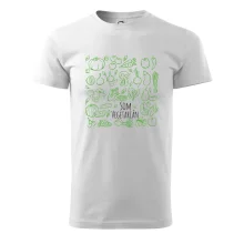 Som vegetarián - zelenina vo štvorci