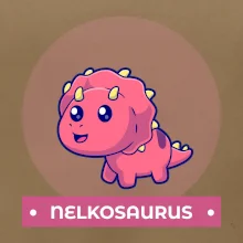 Dinosaurie mená - růžový dinosaurus