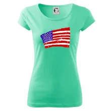 Americká vlajka ohnutá