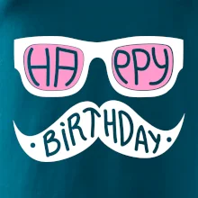 Mustache narozeniny - okuliare