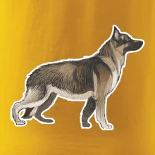 Nemecký ovčiak - hnedý kreslený