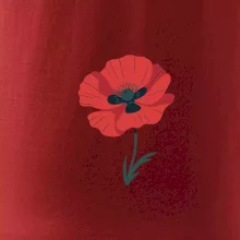 Vlčí mak kreslený veľký