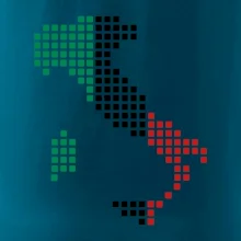 Taliansko obrys vlajka