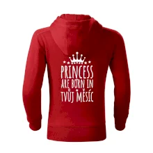 Princesses are born in (Vlastný nápis mesiac narodenia)