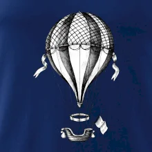 Teplovzdušný balón kreslený