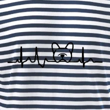 EKG Francúzsky buldoček hlava EKG Francúzsky buldoček hlava