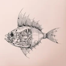 Steampunk ryba Steampunk ryba