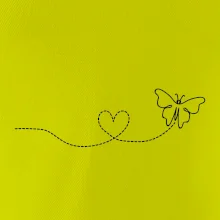 Dráha letu motýľa - srdce