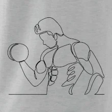 Fitness muž jedným ťahom