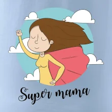 Kreslený obrázok Super mama