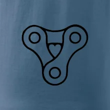 Cyklo srdce reťaz trojuholník