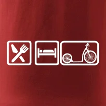 Eat sleep kolobežka veľké a malé koleso