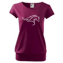 Kôň - bežiaci silueta hlavy