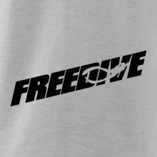 Freedive - nápis s potápačom