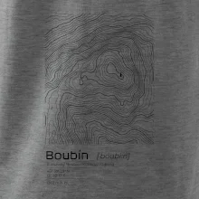 Boubín - vrstevnice v obdĺžniku