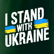 I stand with ukraine tlačiaci nápis