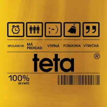 Čiarový kód - teta