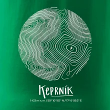 Keprník - vrstevnice v kruhu