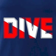 Dive nápis vlajka