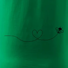 Dráha letu včely - srdce Dráha letu včely - srdce