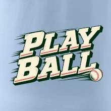 Play ball retro sportovní nápis