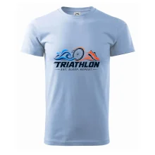 Triatlon plavání kolo a běh eat sleep repeat