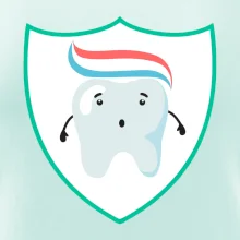 Zúbok na prsníku - zubná pasta