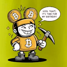 Hodl tight, it's time for my birthday! Hodl tight, it's time for my birthday!