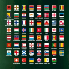 Vlajky štátov - Európa