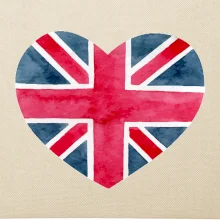 Britské srdce maľované