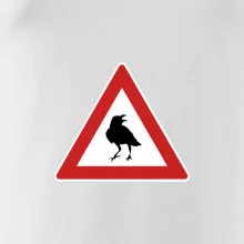 Dopravná značka - Pozor havran Dopravná značka - Pozor havran