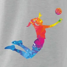 Volejbalistka splash s loptou