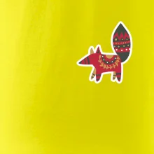 Folklór na prsníku líška