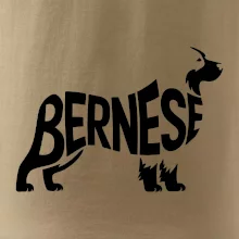Bernese Mountain Dog nápis v tele