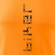 Biker nápis na výšku reťaz