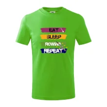 Eat sleep rowing repeat farebné