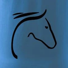 Kôň - hlava silueta