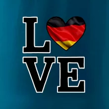 Love Nemecká vlajka Love Nemecká vlajka