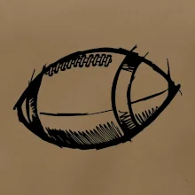 Americký futbal lopta skica