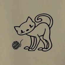 Mačka - Klbko - prsia