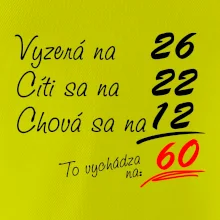 Vyzerá, cíti sa, chová sa - 60 rokov