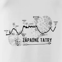 Profil kopca Západné Tatry Profil kopca Západné Tatry